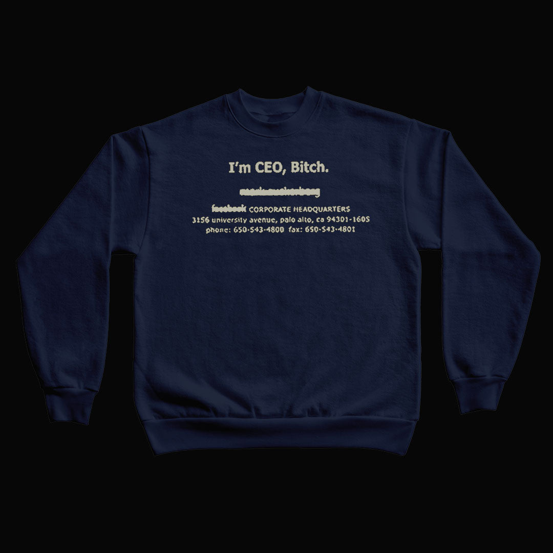 The “Social Network" Sweatshirt (Navy)