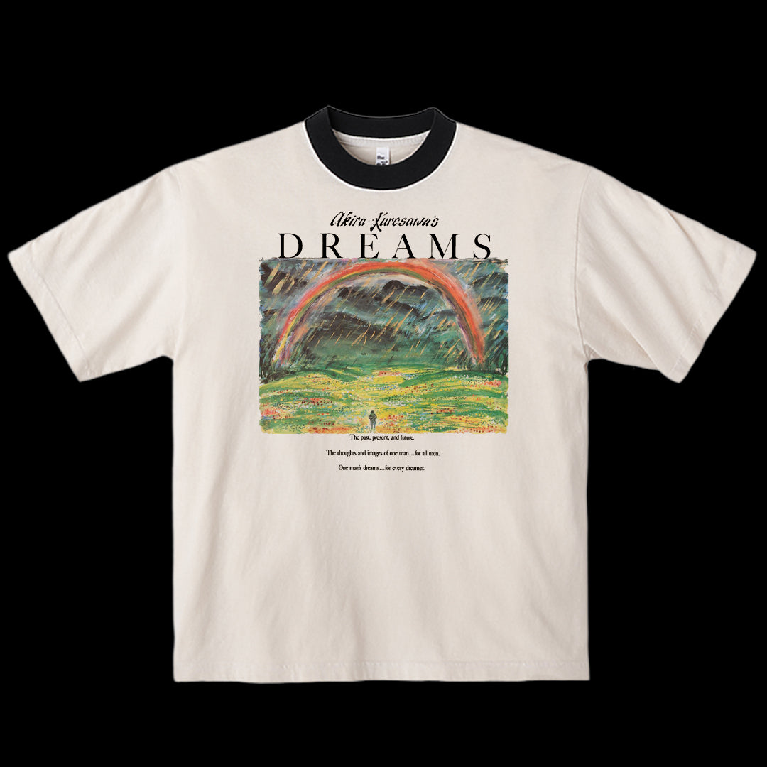  91 COPA DREAMS シャツ The “Kurosawa's Dreams” Tee (Creme/Black) – andafterthat