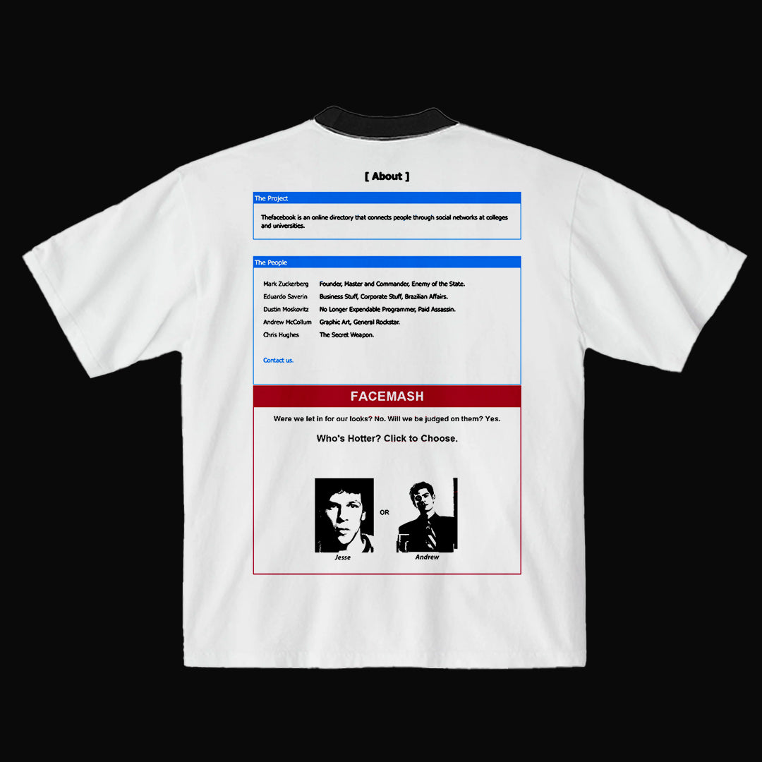 The “Social Network” Tee (White/Ringer)