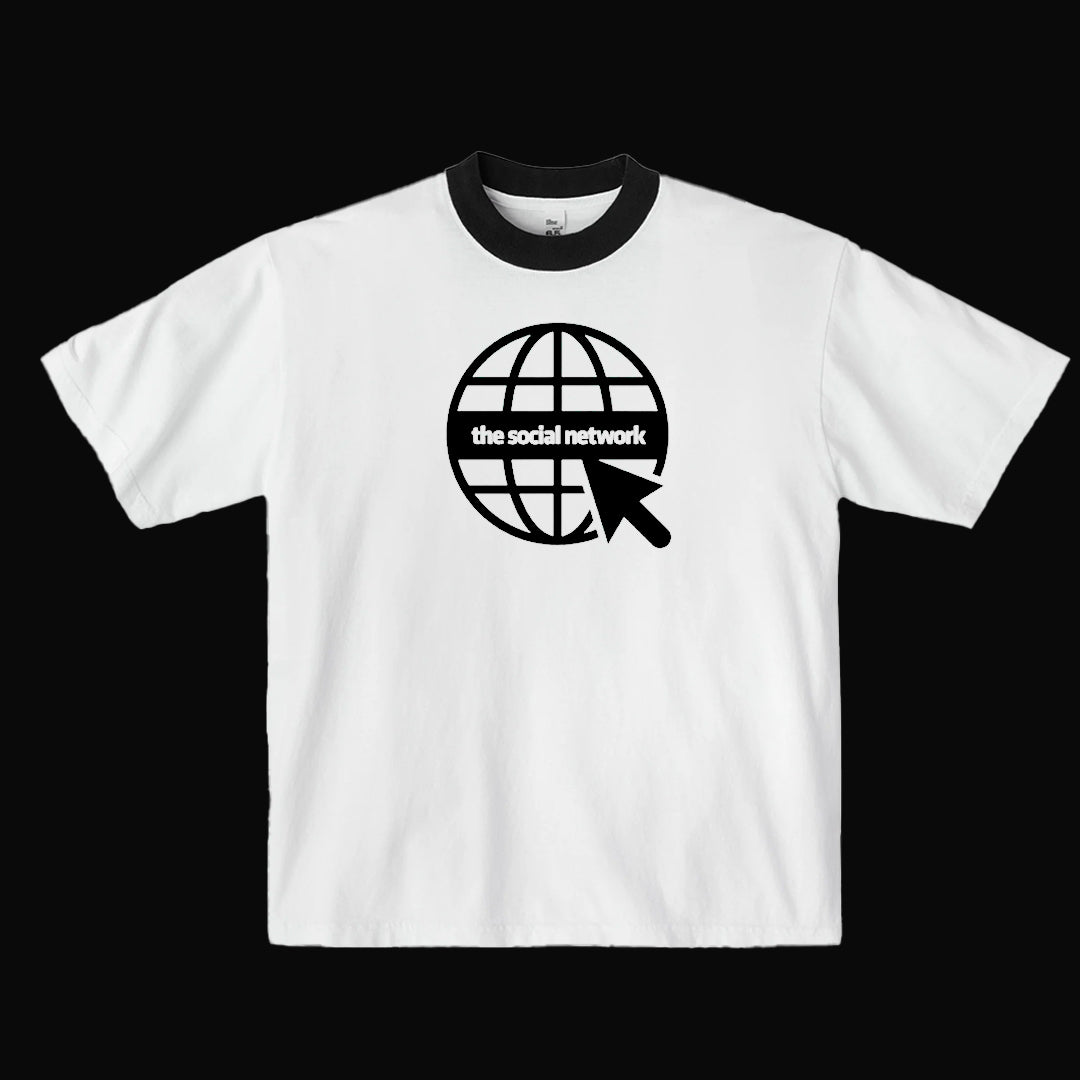 The “Social Network” Tee (White/Ringer)